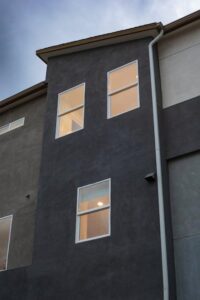 Exterior of a residential building